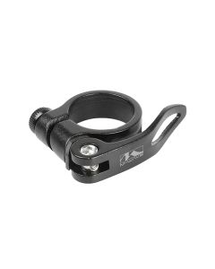 Messingschlager ø 31.8mm Sattelstützklemme mit Schnellspanner (schwarz)