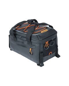 Basil Miles Tarpaulin Trunkbag Gepäckträgertasche (7 Liter l schwarz/orange)