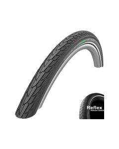 Schwalbe RoadCruiser K-Guard Drahtreifen (37-622 Reflex | schwarz / grün)