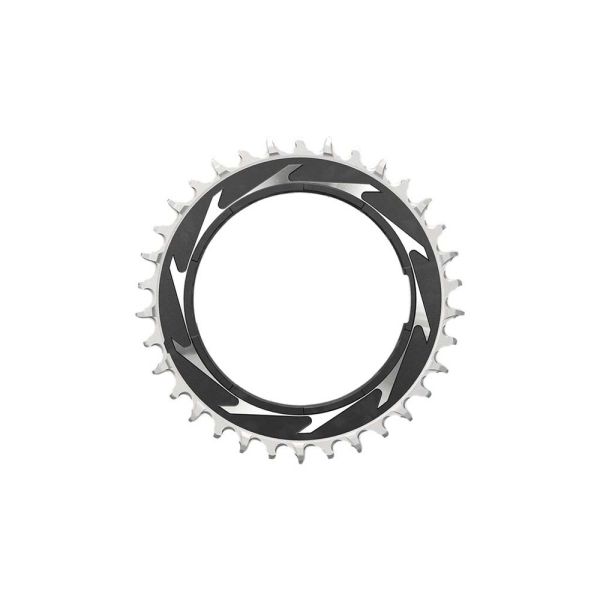 Sram T-Type XXSL Eagle Kettenblatt (34 ZÃ¤hne | D1 | Alu | TM 3mm Offset | schwarz / silber | 12-fach)
