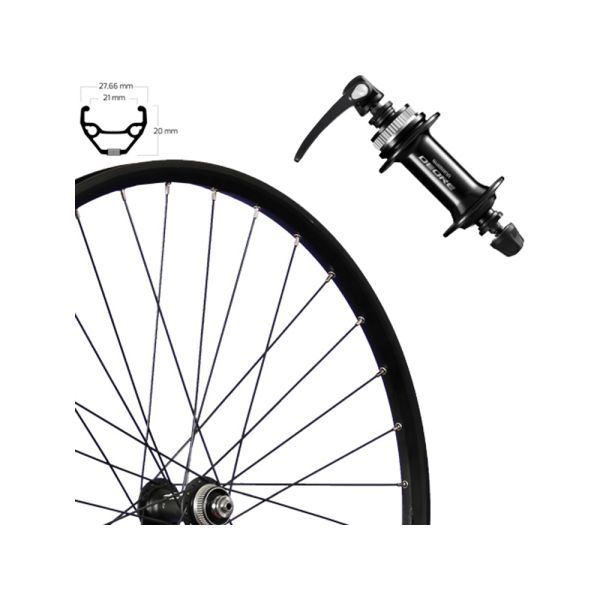 Roland Taurus 21 Disc Centerlock 27.5" Vorderrad (36 Loch | HB-M6000 Nabe | schwarz)