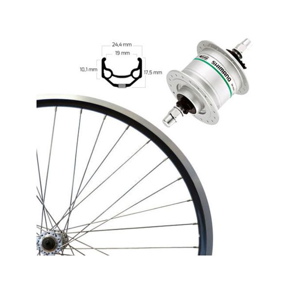 Roland ZAC 19 SE Vorderrad (28" | 622-19 | DH-C3000 | schwarz / silber)