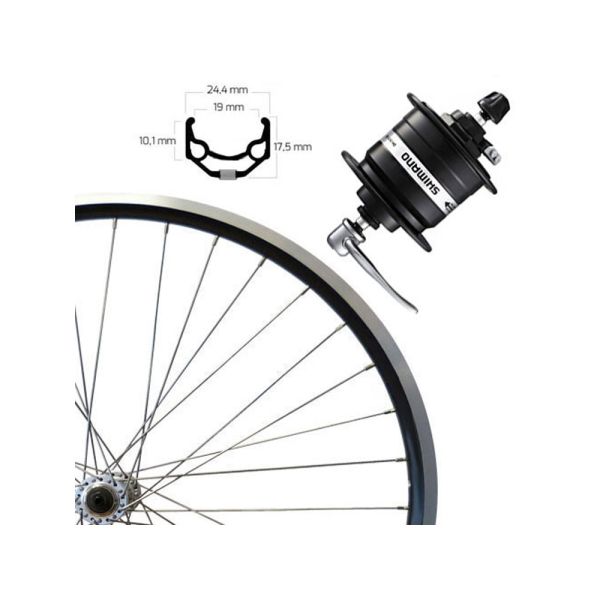 Roland ZAC 19 Vorderrad (28" | SSP | DH-3N31SS | schwarz)