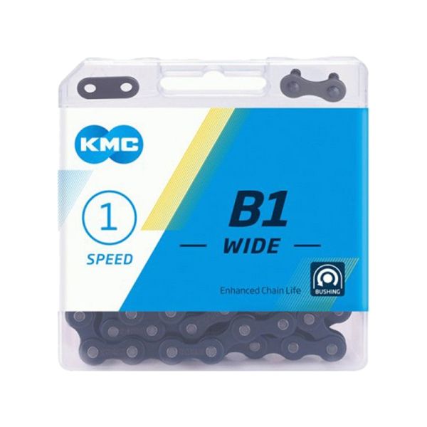 KMC B1 Wide Fahrradkette (112 Glieder | 1-fach | schwarz)