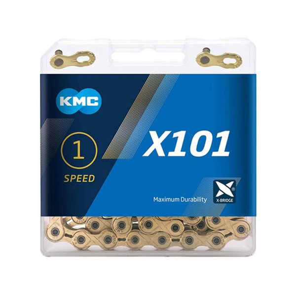KMC X101 Wide Fahrradkette (112 Glieder | 1-fach | gold)