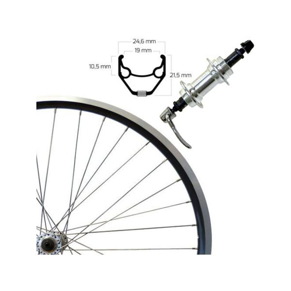 Roland ZAC 2000 Hinterrad (28â€œ | Alunabe | FW-SSP | schwarz)