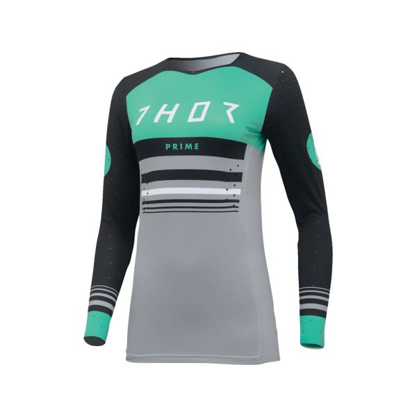 Thor Prime Blaze Fahrradtrikot Damen (schwarz / grÃ¼n)-XL