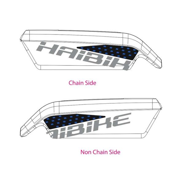 Haibike AkkugehÃ¤usedekor Xduro (2018 | HB-S15 platin blau + schwarz Bosch)