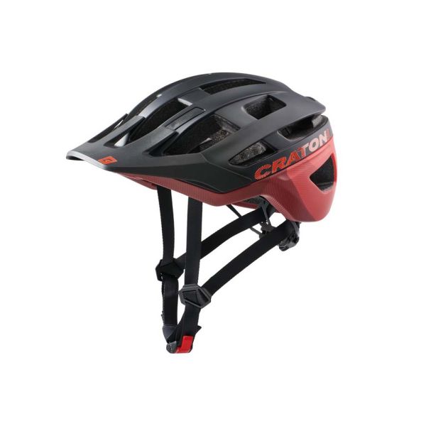 Cratoni AllRace Fahrradhelm (schwarz / rot matt)