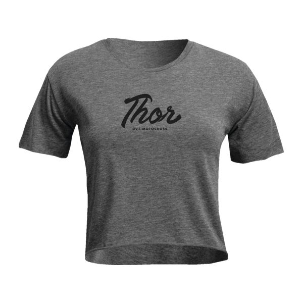 Thor Script Crop T-Shirt Damen (grau)-XL