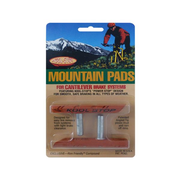 Kool-Stop Canti MTB contoured Bremsschuh (C1 salmon | rot / orange)