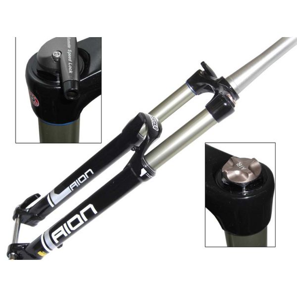 SR Suntour SF15 AION LOR 15QLC32 Federgabel (29" | mattschwarz | Taper SL272 15mm 130mm)