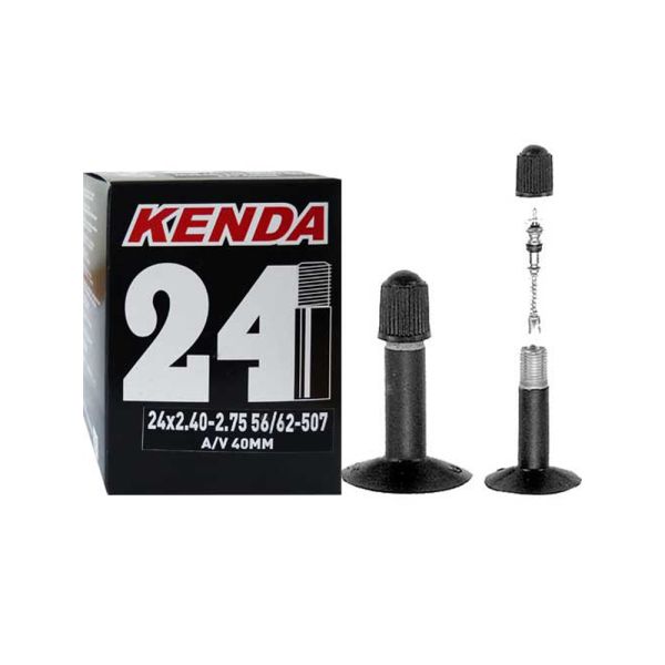 Kenda 56-62/507 AV40 Fahrradschlauch (schwarz)