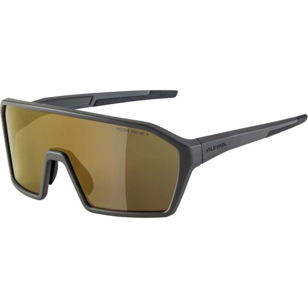 Alpina Ram Q-Lite Sonnenbrille (grau | GlÃ¤ser gold verspiegelt)