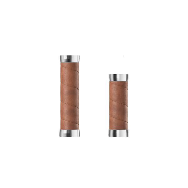 Brooks Slender Fahrradgriffe (Leder | lang / kurz | dunkelbraun)