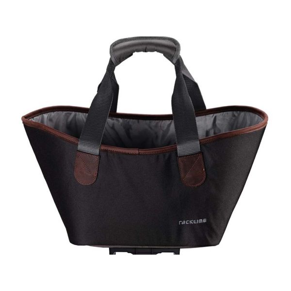 Racktime Einkaufstasche Agnetha (schwarz | inkl. Snapit Adapter 2.0)