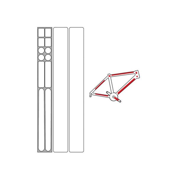 ZÃ©fal Skin Armor Matt L Rahmenschutz (transparent | 14 Patches)