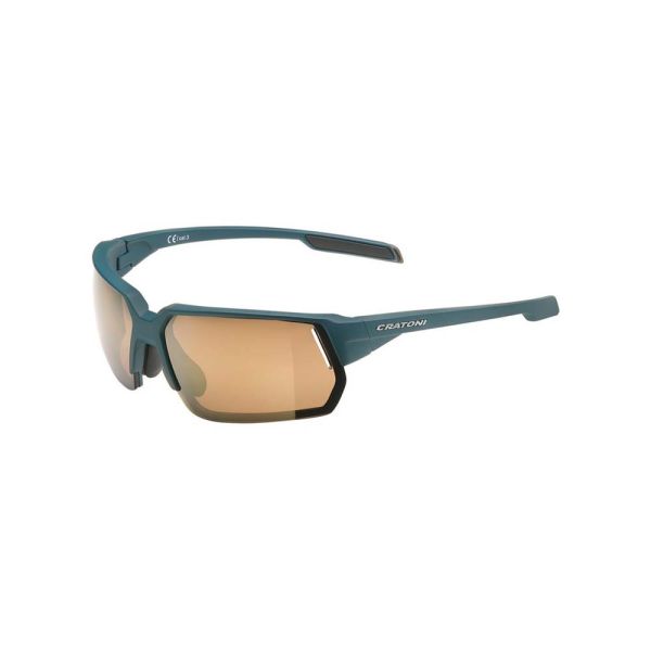 Cratoni C-Lite COLOR+ Sport Sonnenbrille (petrol | GlÃ¤ser gold verspiegel)