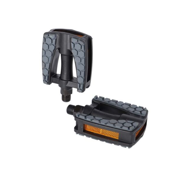 XLC PD-C15 Fahrradpedale Kinder (schwarz / grau | 9/16" | Reflektor)