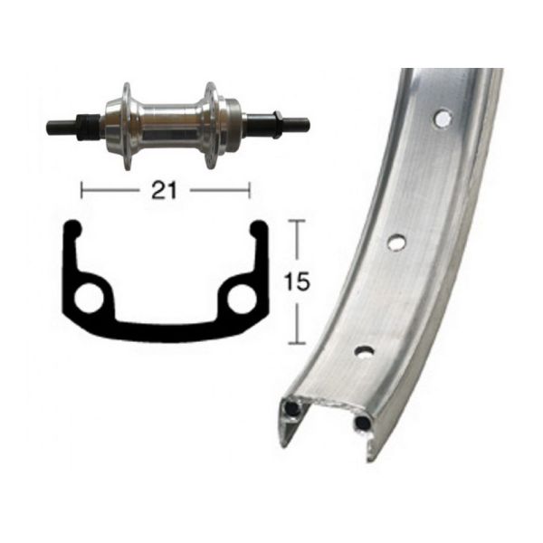 Bike-Parts Hinterrad 26x1.9 Alu-Schr.ZKR 6/7 fÃ¼r Starr 36L
