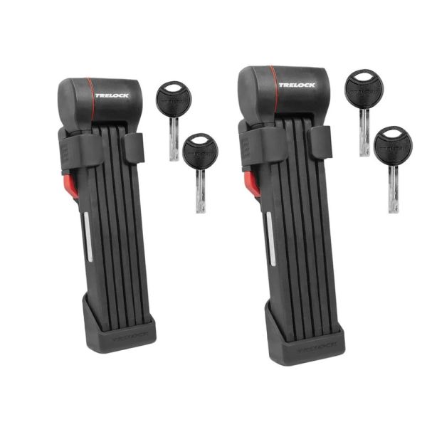 Trelock FS 480 COPS X-Press Twin Faltschloss (100cm | schwarz | Rahmenmontage)