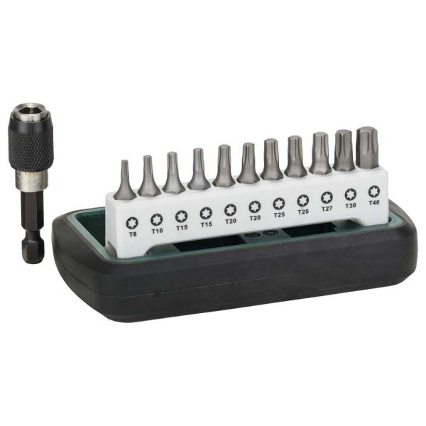 Bosch DIY Bitset 12-teilig (11x VielzahnschlÃ¼ssel | 1 Magnethalter)