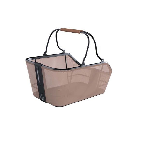 Basil Cento Nordlicht Mik Hinterradkorb (21 Liter | hellbraun)