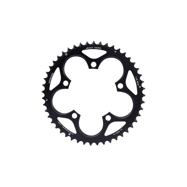 SRAM Road Double Chain Ring (GXP | 48T | 110Lk | black)