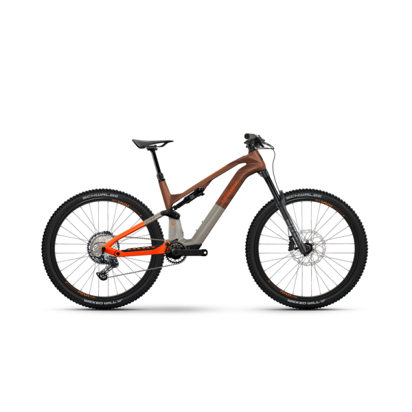 Haibike LYKE CF 10 Fully MTB E-Bike (29" | 430Wh | braun / orange)