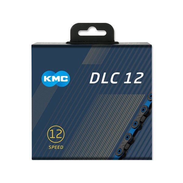 KMC DLC12 Fahrradkette (126 Glieder l schwarz/blau)