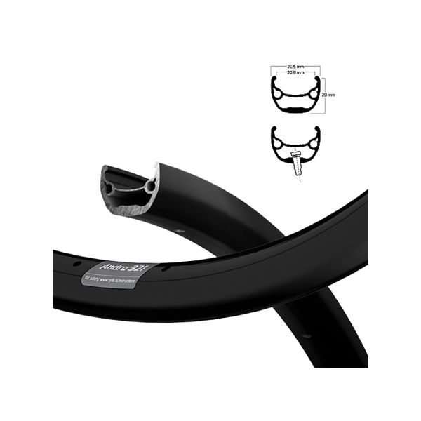 Ryde Andra 321 21-584 Fahrradfelge (36 Loch l schwarz)