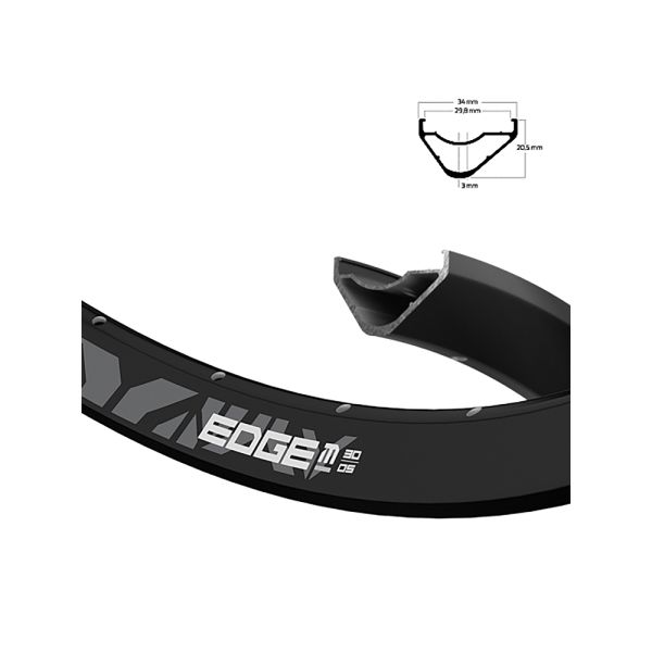 Ryde Edge M 30 OS 584-30 Fahrradfelge (32 Loch l schwarz)