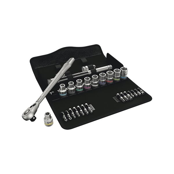 Wera 8100 SC 8 Zyklop Ratschen-Werkzeugset 1/2" 28-teilig