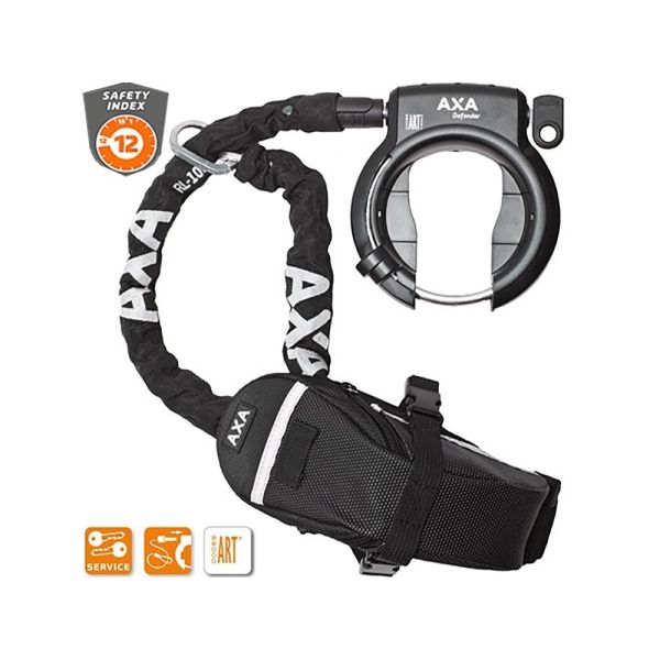 AXA NL Defender Rahmenschloss mit RLC 140 und Tasche