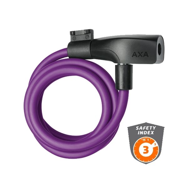 AXA NL Resolute 8 Kabelschloss (120 cm x 8mm l royallila)