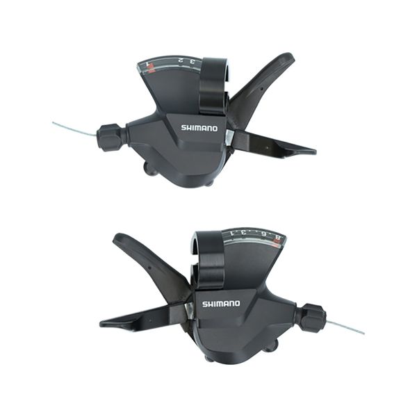 Shimano SL-M315 3x8-fach Schalthebel-Set (schwarz)