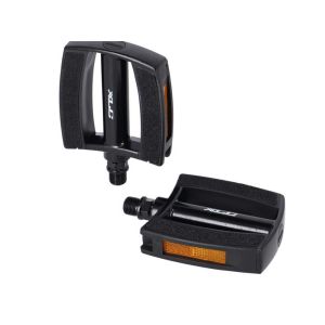 XLC PD-C21 Fahrradpedale (Aluminium | Sandblock | schwarz / schwarz)