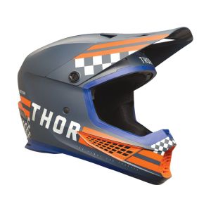 Thor Sector 2 Cross Fahrradhelm (blau / grau / orange)-XXL