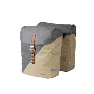 Racktime Heda 2.0 Satteltaschen (12 Liter | sand / grau | inkl. Snapit Adapter 2.0)