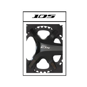 TA X110 Shimano 105 Kettenblatt Cover (schwarz)