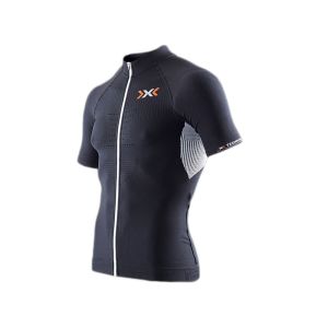 X-Bionic The Trick Full Zip Fahrradtrikot Herren (schwarz / weiß)