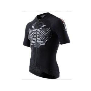 X-Bionic Twyce Full Zip Fahrradtrikot (schwarz / weiß)