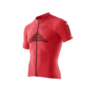 X-Bionic Effektor Biking Full Zip Fahrradtrikot (rot / schwarz)