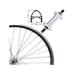 Roland Euroline Vorderrad (28" | Alunabe | schwarz)