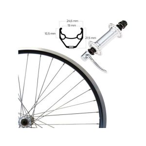 Roland ZAC 2000 Vorderrad (28" | SSP | Alunabe | schwarz)