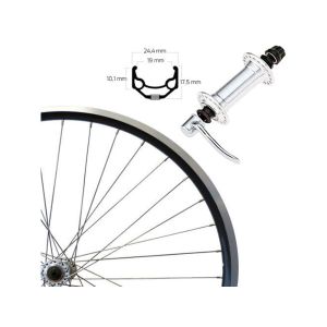 Roland ZAC 19 Vorderrad (28" | SSP | Alunabe | schwarz)