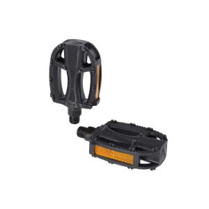 XLC PD-C15 Fahrradpedale Kinder (schwarz | 9/16" | Reflektor)
