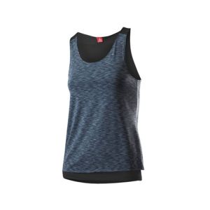Löffler 2in1 Rainbow Tank Top Damen (schwarz / grau)