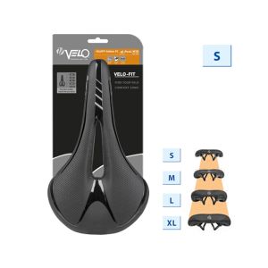 Velo Velo-Fit Athlete FC Fahrradsattel (schwarz) Größe S