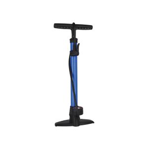 XLC Delta PU-S07 Standpumpe (11 bar | mit Dualkopf | blau)